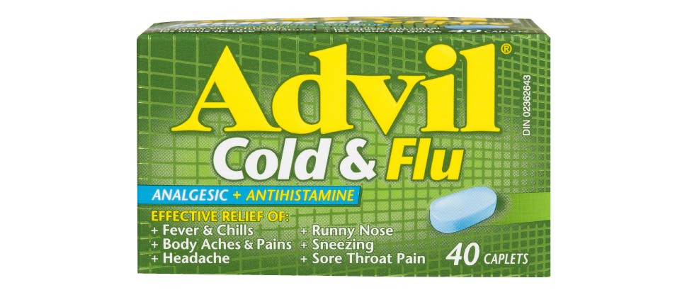 Advil Cough Cold Flu and Advil for Cold Sinus